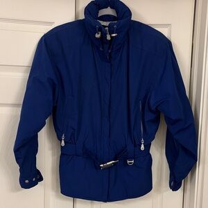 Kaelin Vintage Blue Ski Jacket with Belt Size 6